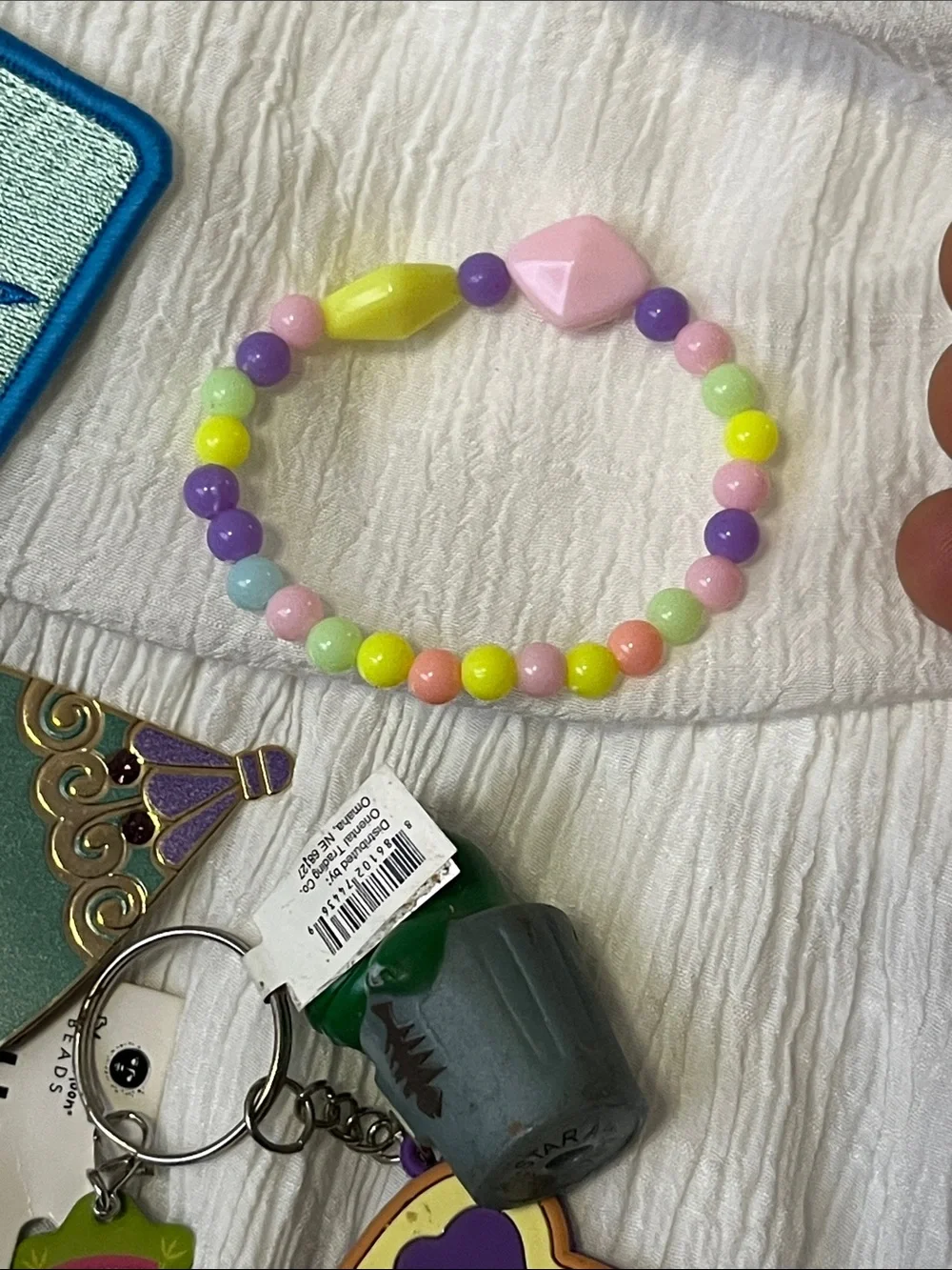 Away Pastel Neon Multicolor Beaded Kids Bracelet